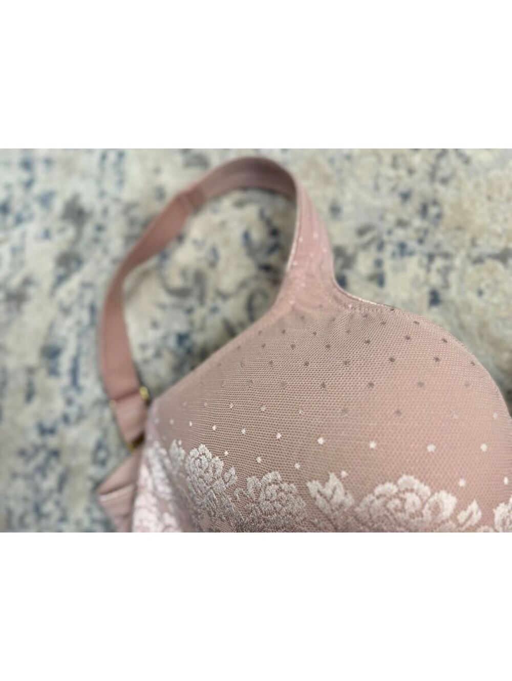 Soma Intimates Stunning Support Full Coverage Underwire Bra-Pink/Beige Sz 38G - Picture 7 of 8